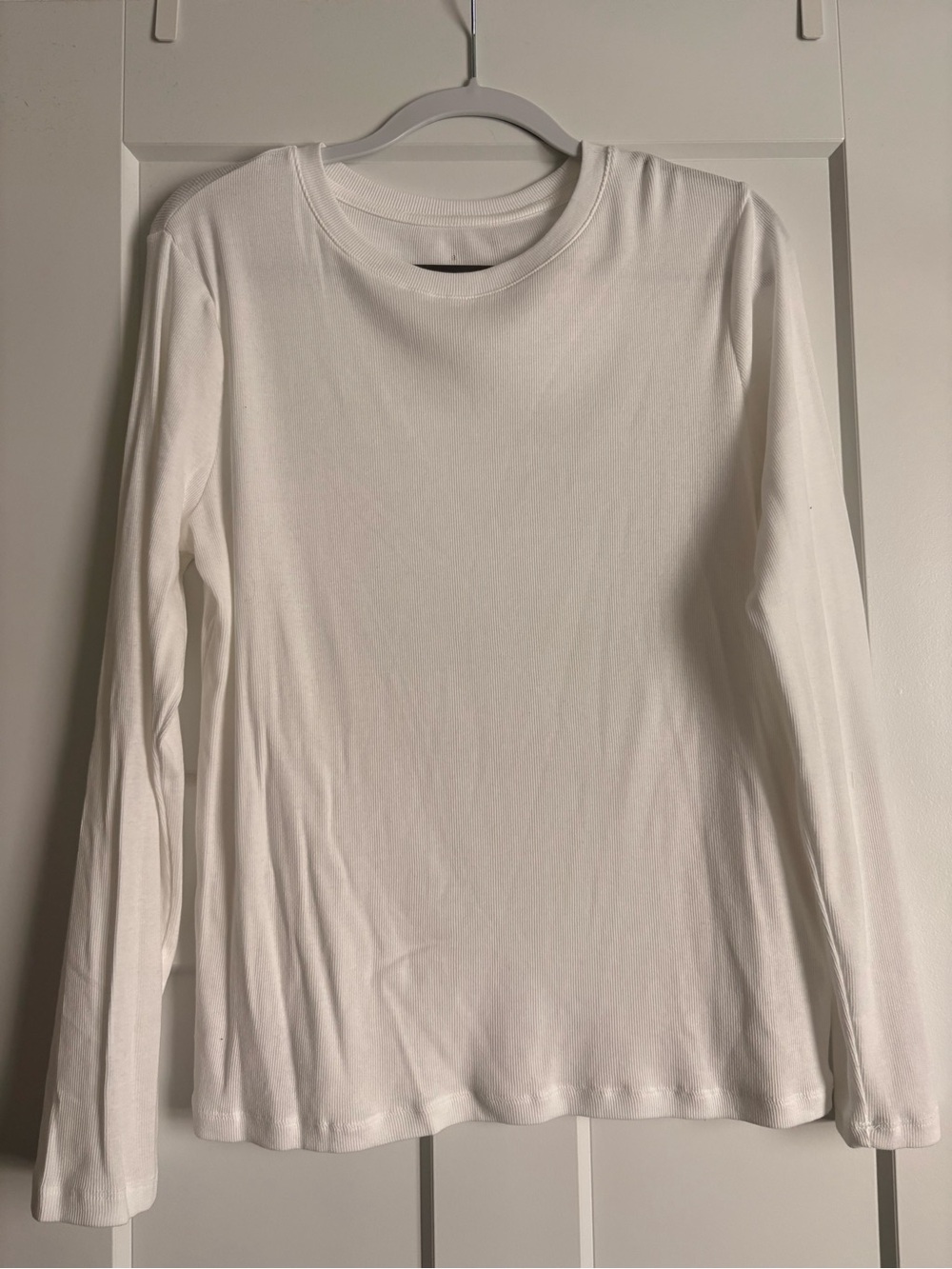 Target White Long-Sleeve Crewneck Tee